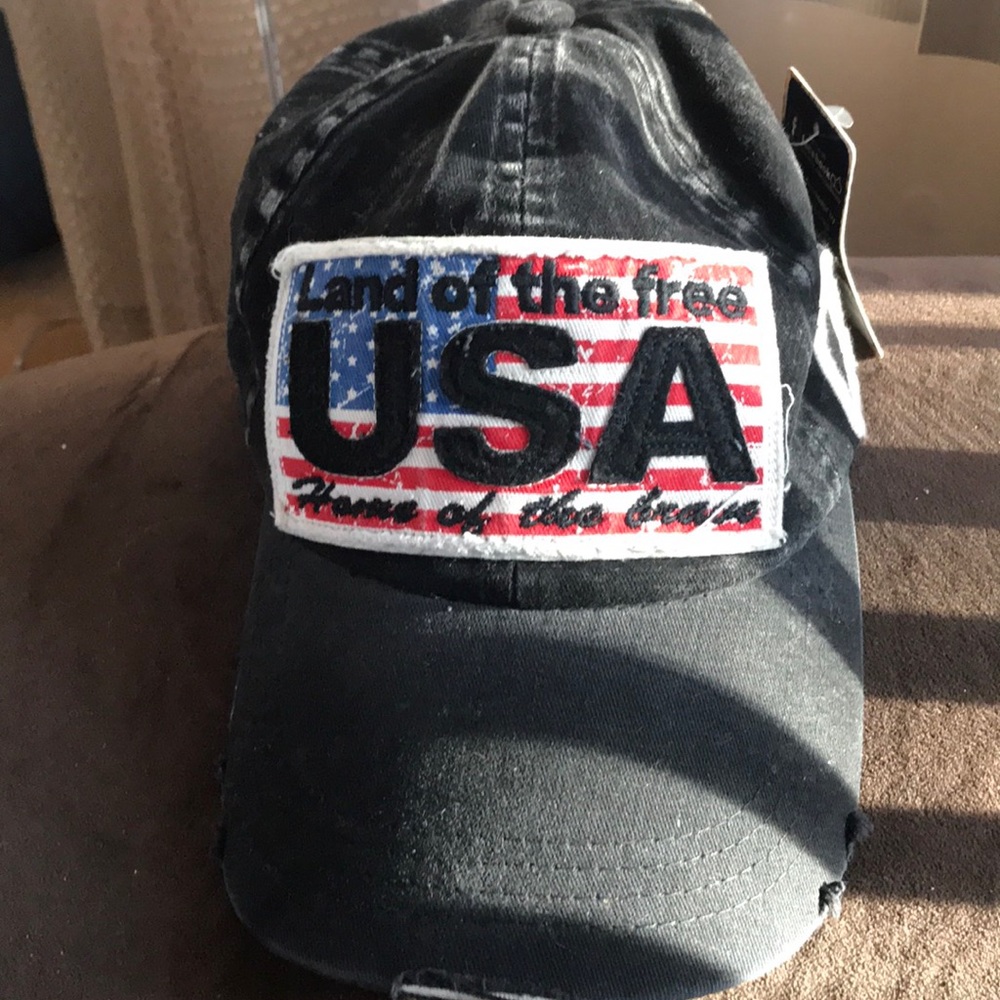 Blk USA Hat